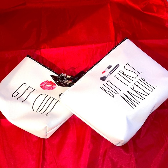 Rae Dunn Bag Set “But First Makeup” &  “Get Cute” - Picture 4 of 6